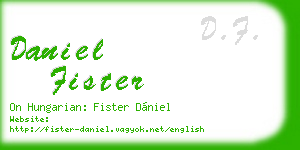 daniel fister business card